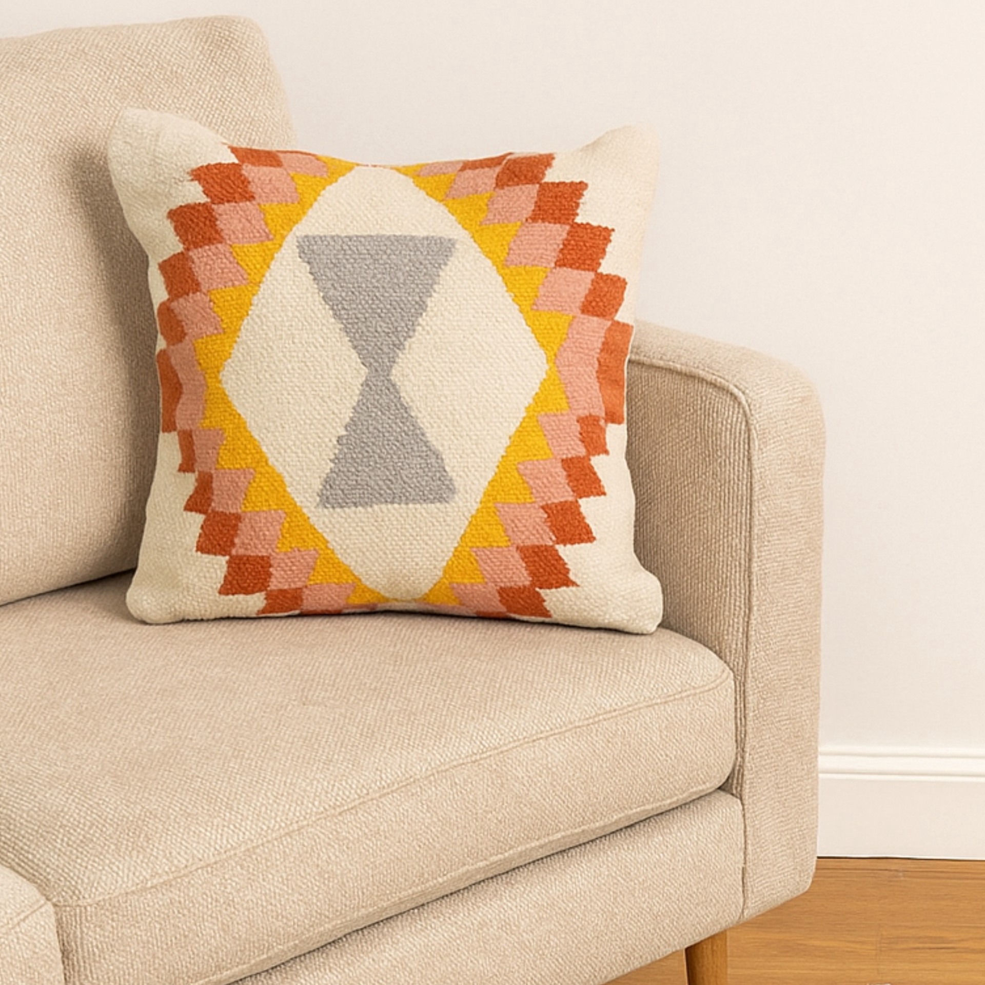 slide 2 of 4, 16" Santa Fe Carpet Weave Throw Pillow By Ashland, 16 in x 16 in