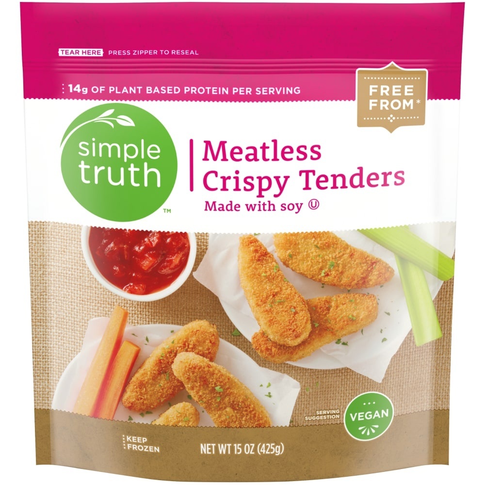 slide 1 of 1, Simple Truth Meatless Crispy Tenders, 15 oz