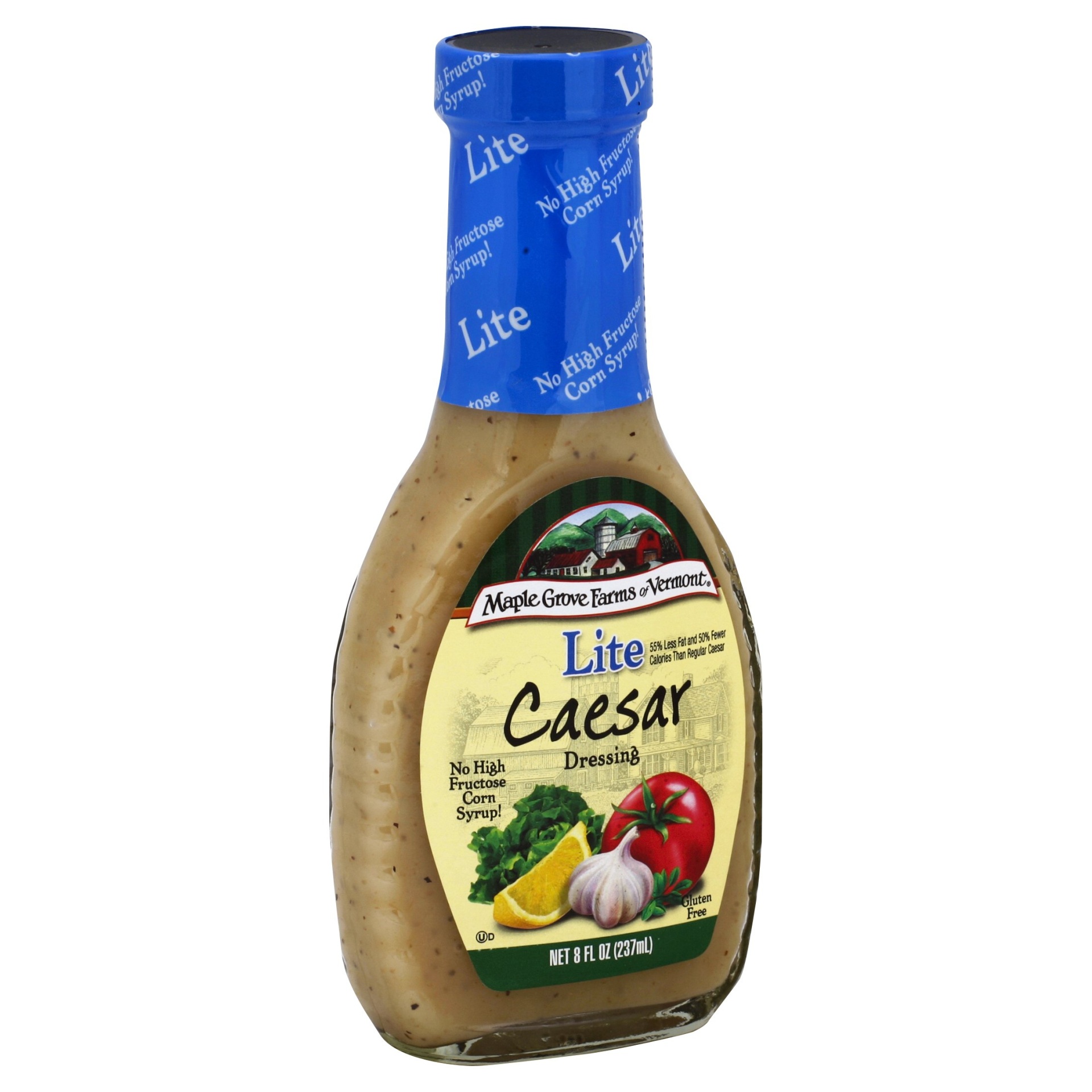 slide 1 of 3, Maple Grove Farms of Vermont Lite Dressing Caesar, 8 oz