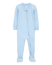 Carter's Baby Zip-Up PurelySoft 1-Piece Pajamas - Blue Blue 18M