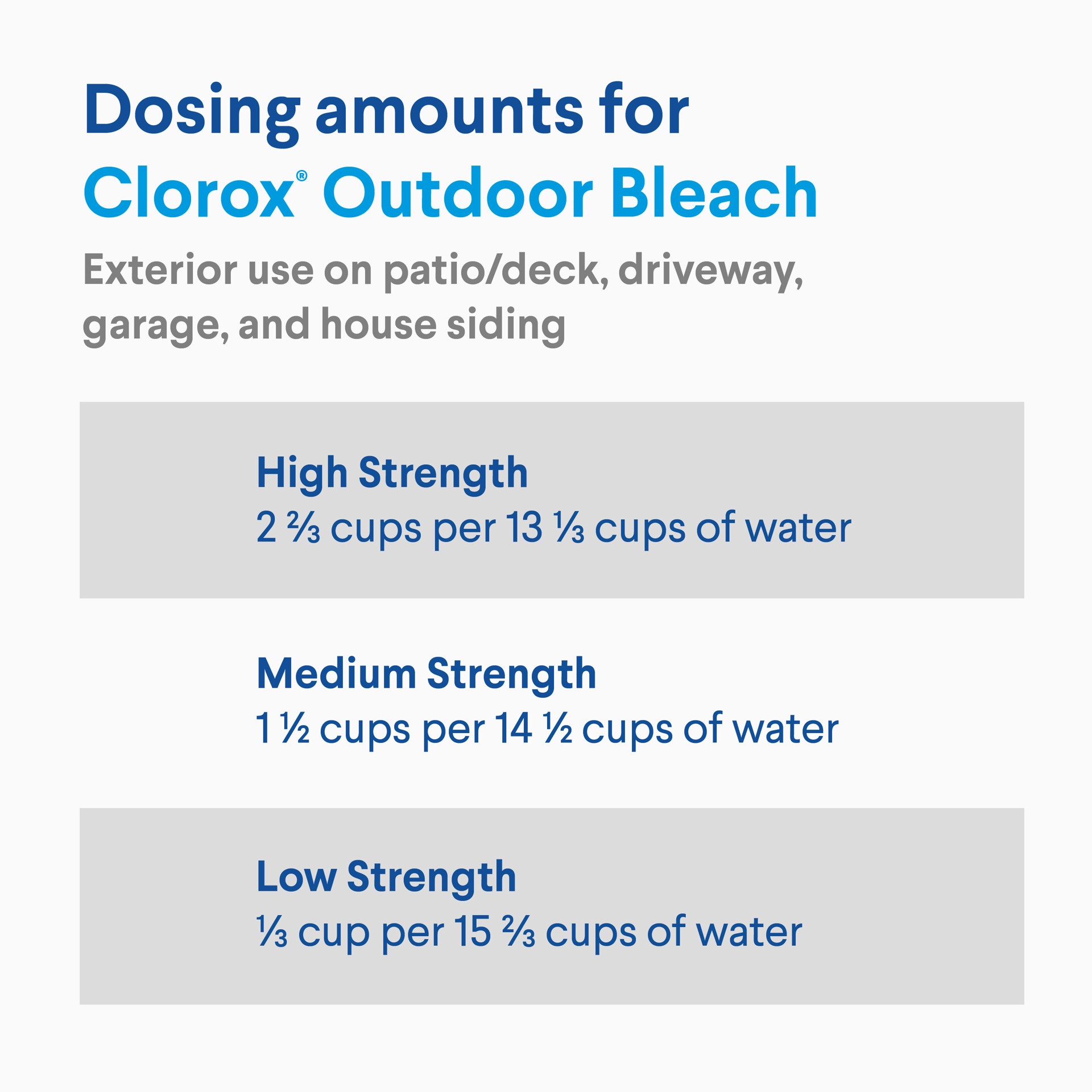 slide 3 of 5, Clorox Pro Results Outdoor Bleach, Destroys Stains From Dirt, Mold, Mildew and Algae, Clorox Bleach Liquid for Outdoor Use, Works in Pump Sprayers, 81 fl. oz. Bottle, 81 oz