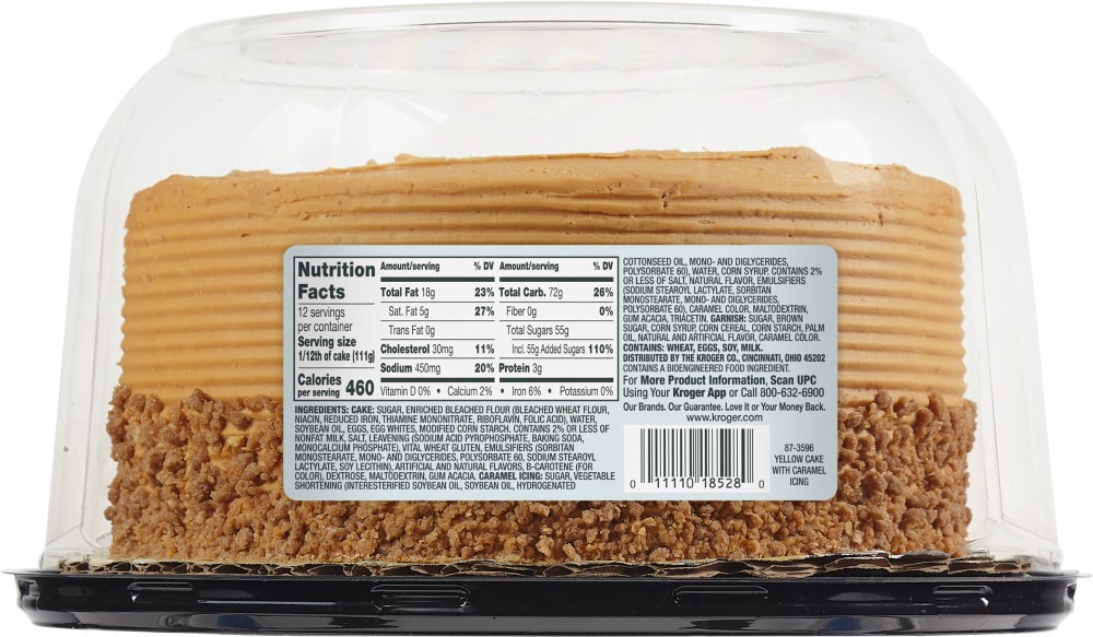 slide 2 of 5, Bakery Fresh Yellow Cake with Caramel Icing, 47 oz