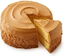 Bakery Fresh Yellow Cake with Caramel Icing