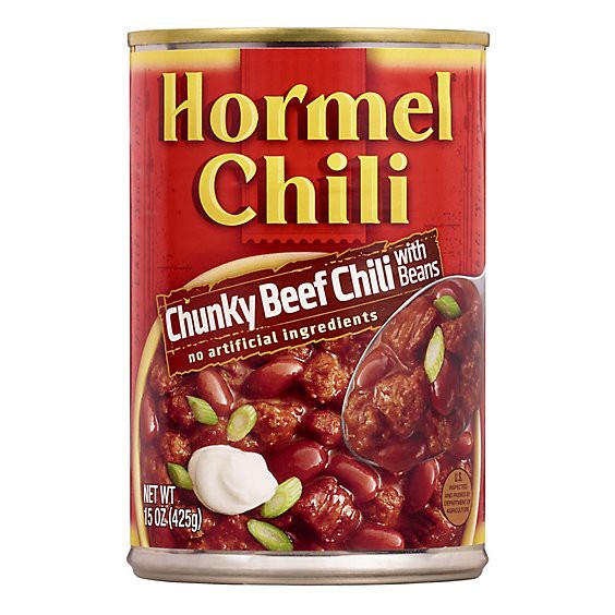 slide 1 of 1, Hormel Chili Chunky With Beans - 15 Oz, 15 oz