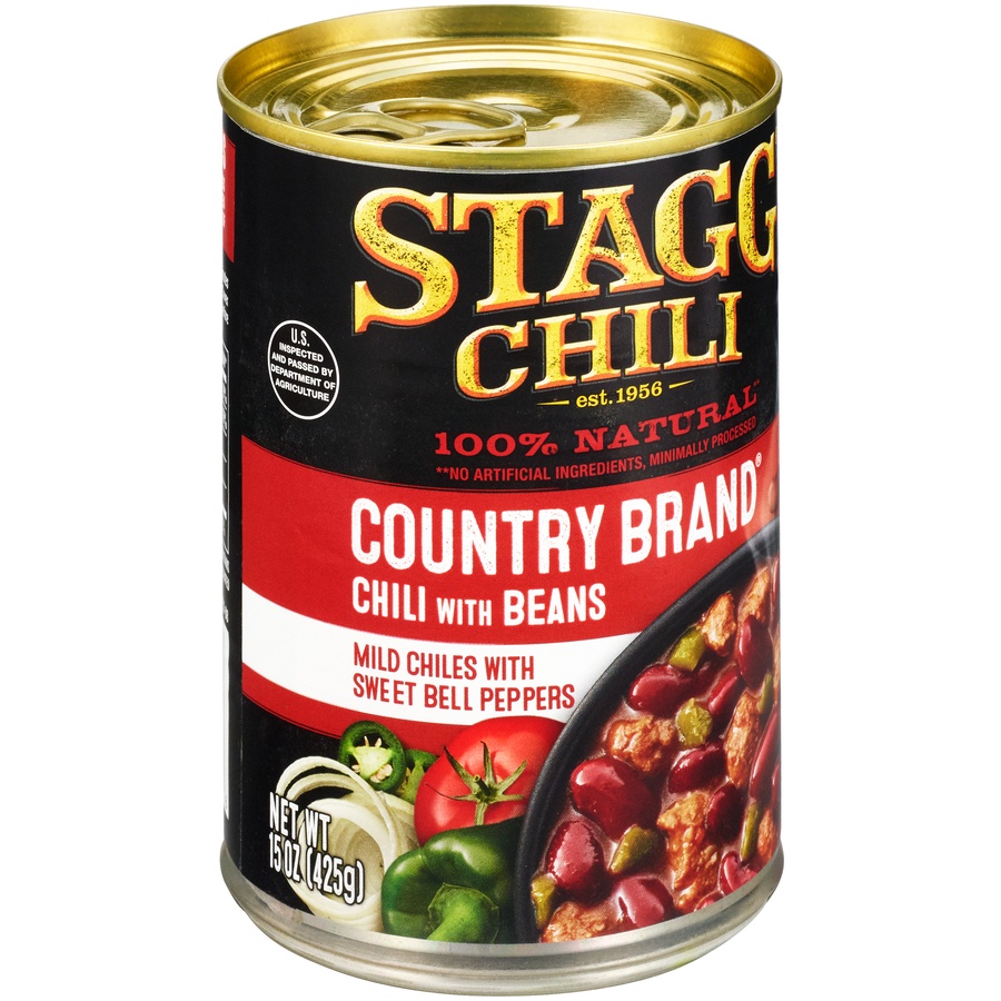 slide 2 of 6, Stagg Chili Country Brand Chili with Beans - 15oz, 15 oz