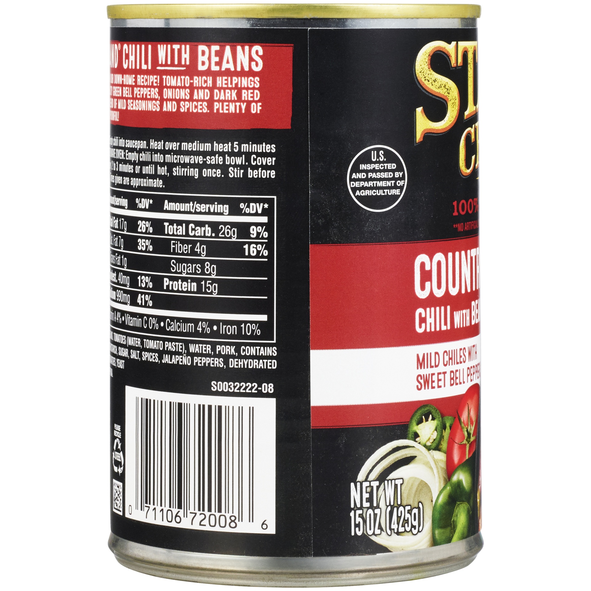 slide 4 of 6, Stagg Chili Country Brand Chili with Beans - 15oz, 15 oz