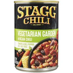 Stagg Chili With Beans Vegetable Garden Four-Bean 99% Fat Free - 15 Oz