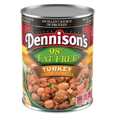 slide 1 of 5, Dennison's 98% Fat Free Turkey Chili With Beans - 15 Oz, 15 oz