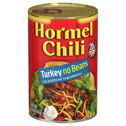 Hormel Chili Turkey No Beans - 15 Oz