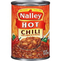 Nalley Hot Chili Con Carne With Beans - 14 Oz