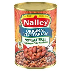 Nalley 99% Fat Free Original Vegetarian Chili With Beans - 14 Oz