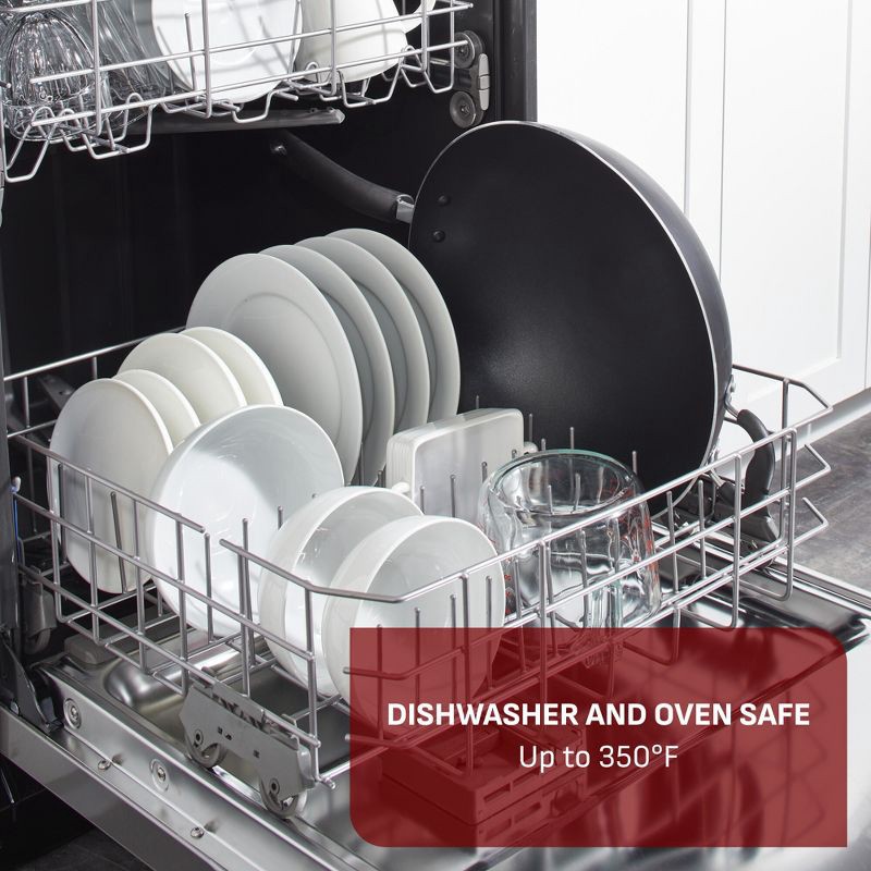 slide 6 of 10, T-fal 14" Specialty Wok, Simply Cook Nonstick Cookware Black, 1 ct