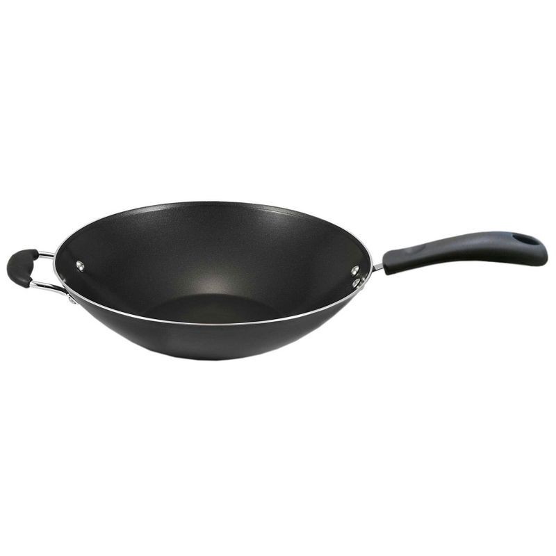 slide 1 of 10, T-fal 14" Specialty Wok, Simply Cook Nonstick Cookware Black, 1 ct