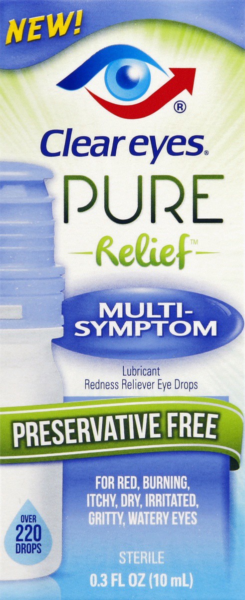 slide 4 of 5, Clear Eyes Pure Relief Multi-Symptom, 0.34 oz