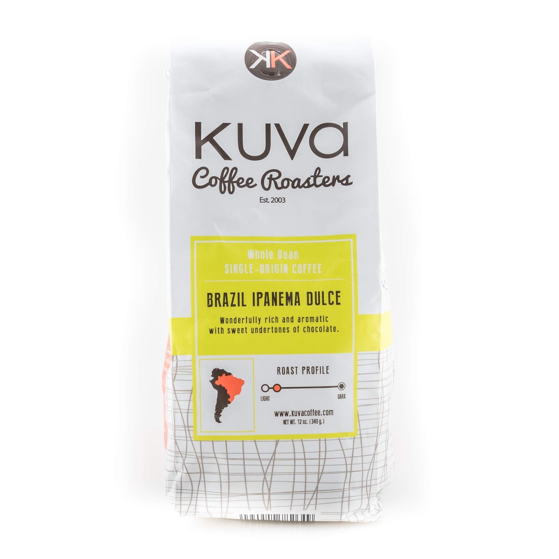 slide 1 of 1, Kuva Coffee Brazil, 12 oz