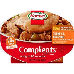 Hormel Compleats Microwave Meals Homestyle Turkey & Dressing - 10 Oz