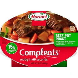 Hormel Compleats Microwave Meals Homestyle Beef Pot Roast - 9 Oz