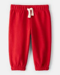 Carter's Baby Girl Fleece Pants - Red NB