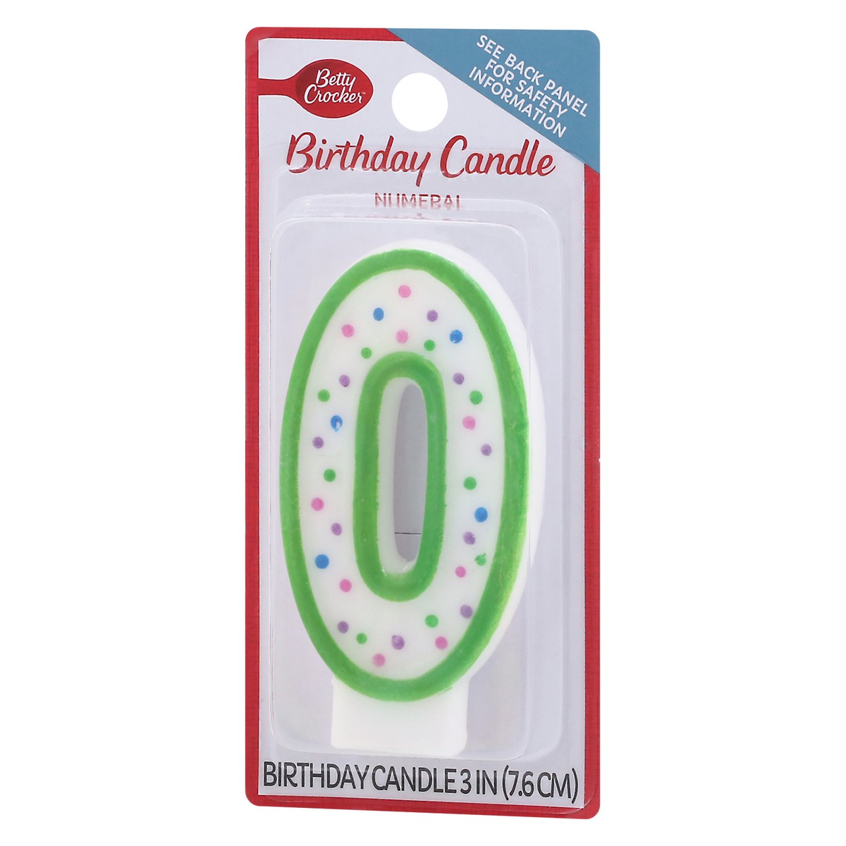 slide 5 of 10, Betty Crocker Candles Birthday Numeral 0 - 1 Count, 1 ct