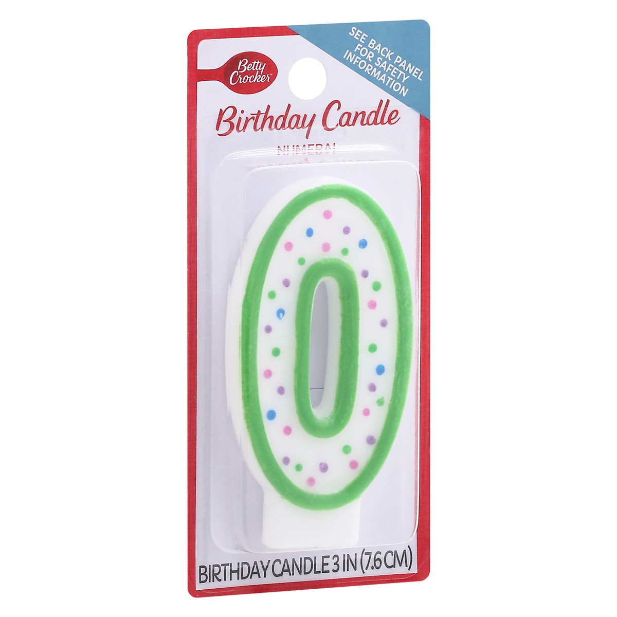 slide 7 of 10, Betty Crocker Candles Birthday Numeral 0 - 1 Count, 1 ct