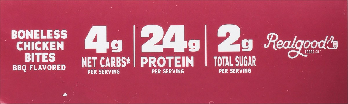 slide 3 of 14, Realgood Foods Co. Boneless BBQ Flavored White Meat Chicken Chicken Bites 15 oz, 15 oz