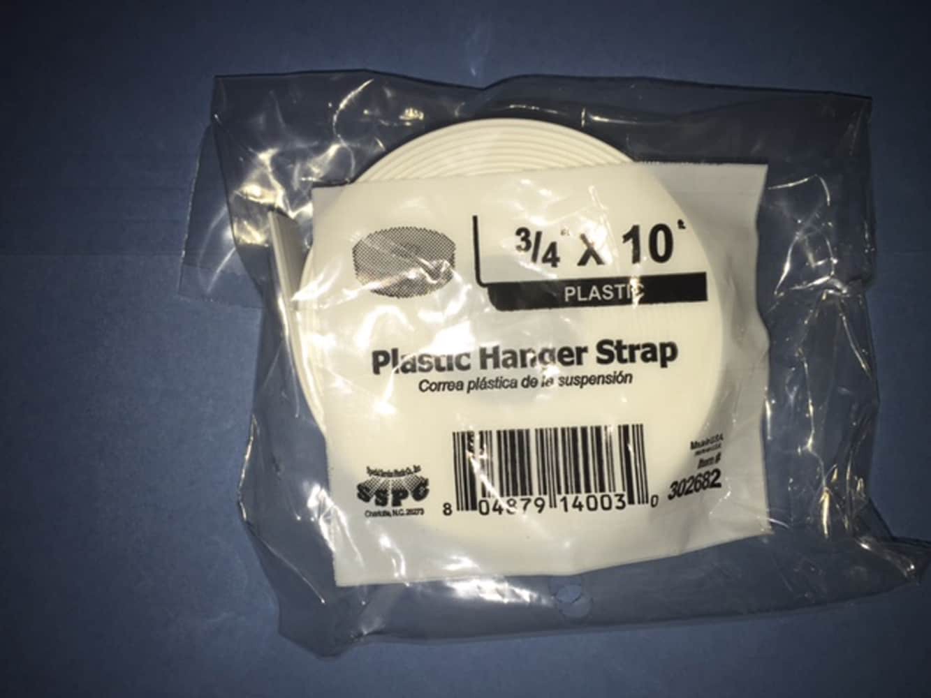 slide 2 of 6, 7/16-in to 7-in dia Plastic Adjustable pipe hanger, 1 ct