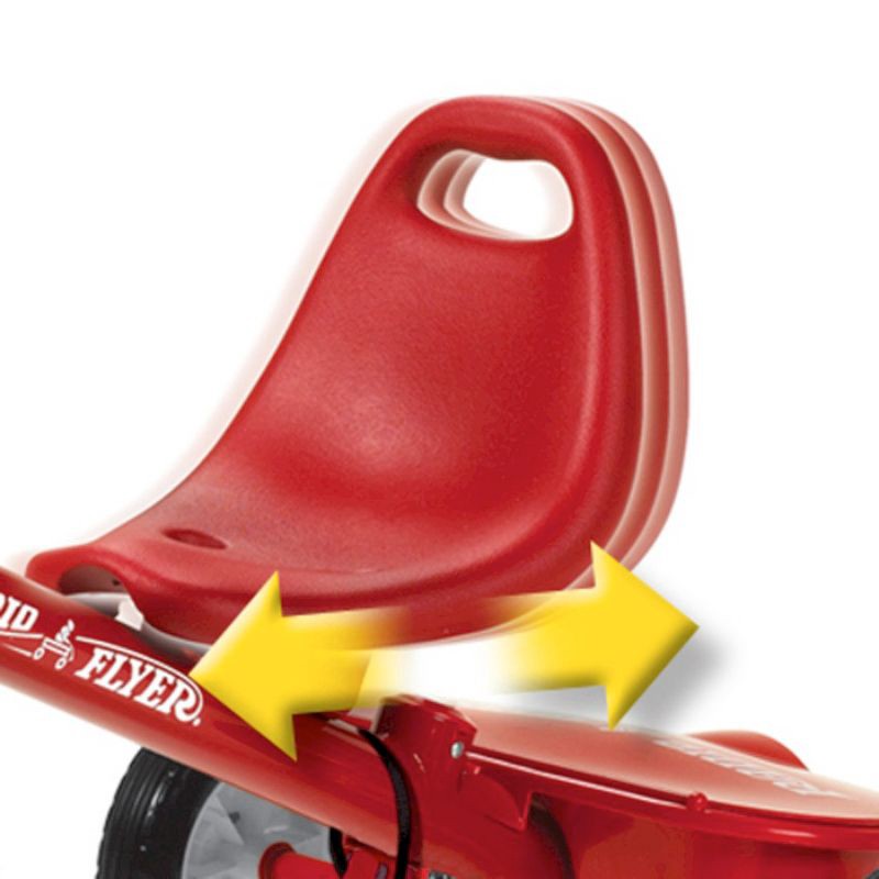 slide 2 of 9, Radio Flyer Steer and Stroll Trike - Red: Adjustable Seat, Steel Frame, EVA Tires, 1 ct