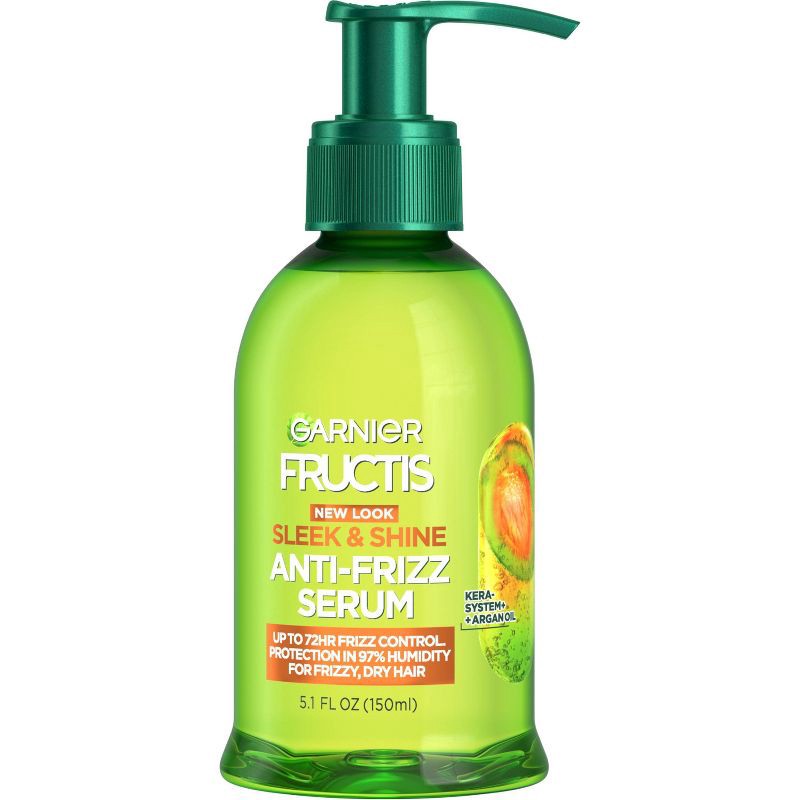 slide 1 of 7, Garnier Fructis Sleek & Shine Anti-Frizz Serum - 5.1 fl oz, 5.1 fl oz