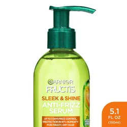 Garnier Fructis Sleek & Shine Anti-Frizz Serum - 5.1 fl oz: For Coarse, Frizzy Hair, Paraben-Free, Sulfate-Free