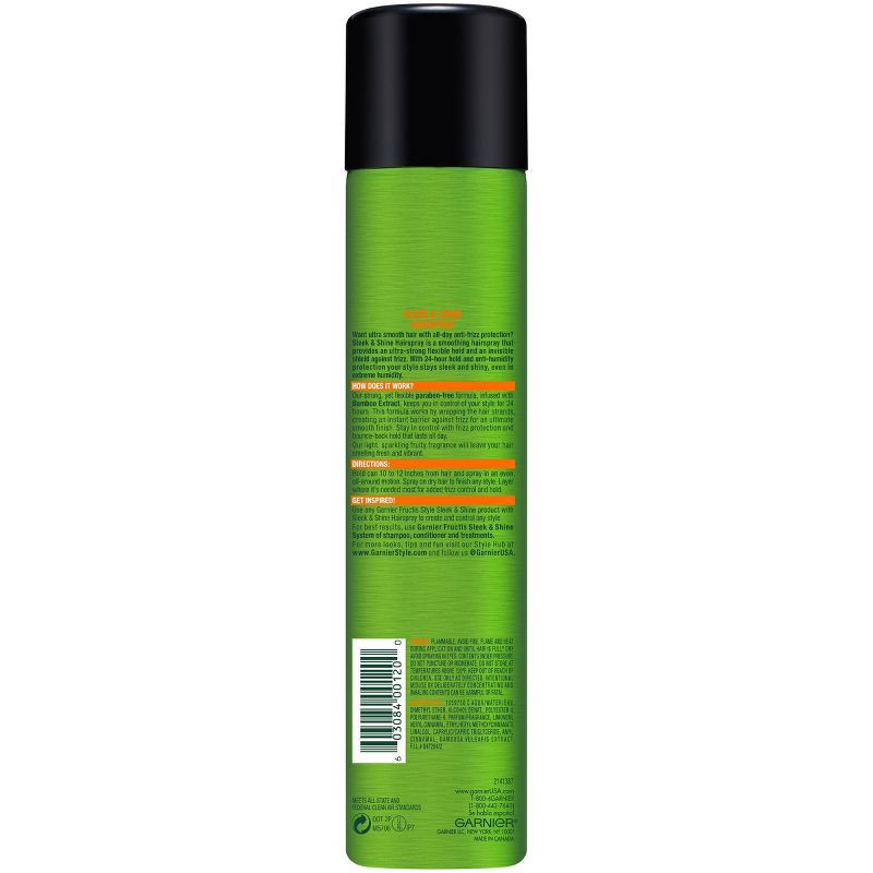 slide 2 of 5, Garnier Fructis Style Sleek & Shine Hairspray - 8.25oz, 8.25 oz