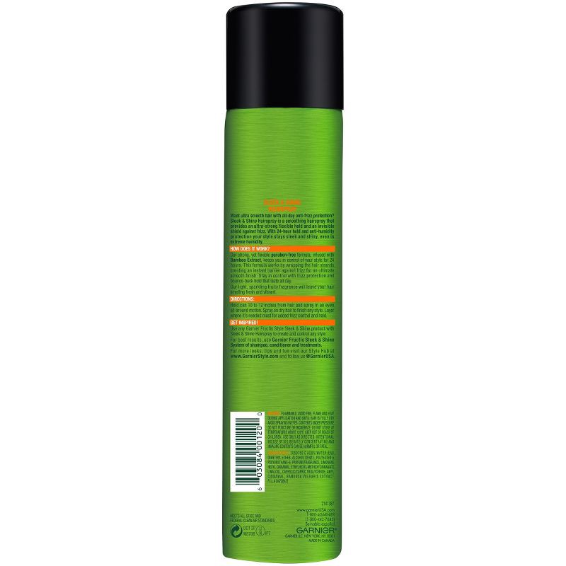 slide 3 of 5, Garnier Fructis Style Sleek & Shine Hairspray - 8.25oz, 8.25 oz