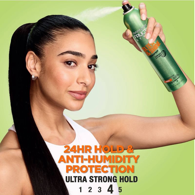 slide 4 of 9, Garnier Fructis Style Sleek & Shine Hairspray - 8.25oz, 8.25 oz