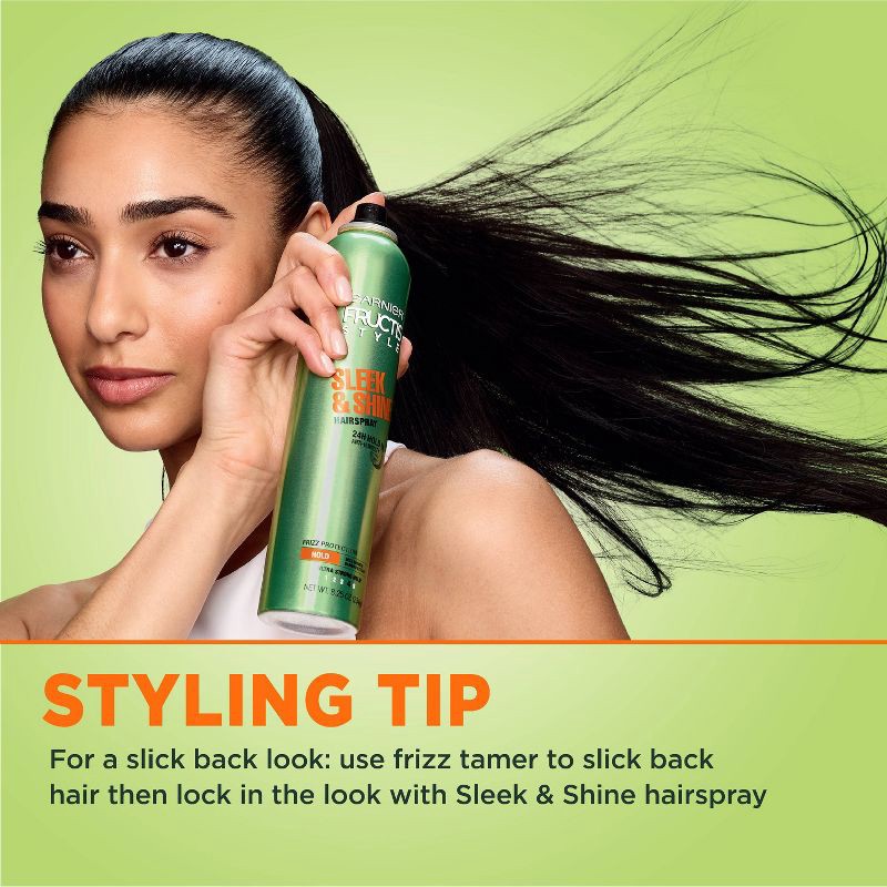 slide 6 of 9, Garnier Fructis Style Sleek & Shine Hairspray - 8.25oz, 8.25 oz