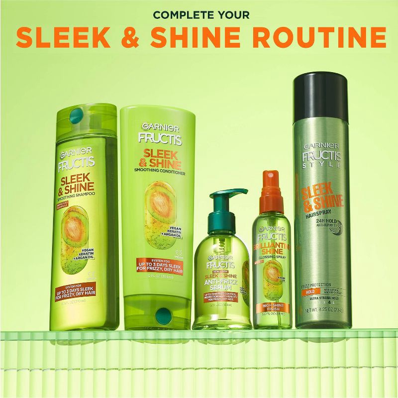 slide 7 of 9, Garnier Fructis Style Sleek & Shine Hairspray - 8.25oz, 8.25 oz