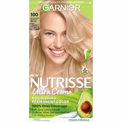 Garnier Nutrisse Nourishing Permanent Hair Color Creme - 100 Extra-Light Natural Blonde