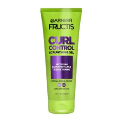 Garnier Fructis Style Curl Scrunch: Aluminum-Free Texturizing Hair Gel, Paraben & Dye-Free for Curly Hair - 6.8 fl oz