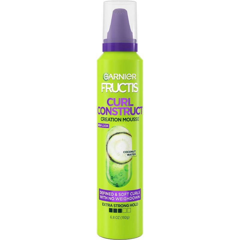 slide 1 of 9, Garnier Fructis Style Curl Construct Creation Hair Mousse - 6.8oz, 6.8 oz