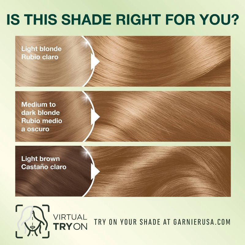 slide 7 of 9, Garnier Nutrisse Nourishing Permanent Hair Color Creme - 80 Medium Natural Blonde, 1 ct
