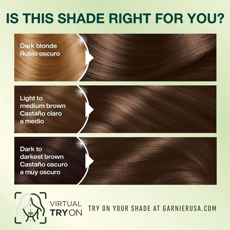 slide 7 of 9, Garnier Nutrisse Nourishing Permanent Hair Color Creme - 51 Medium Ash Brown, 1 ct