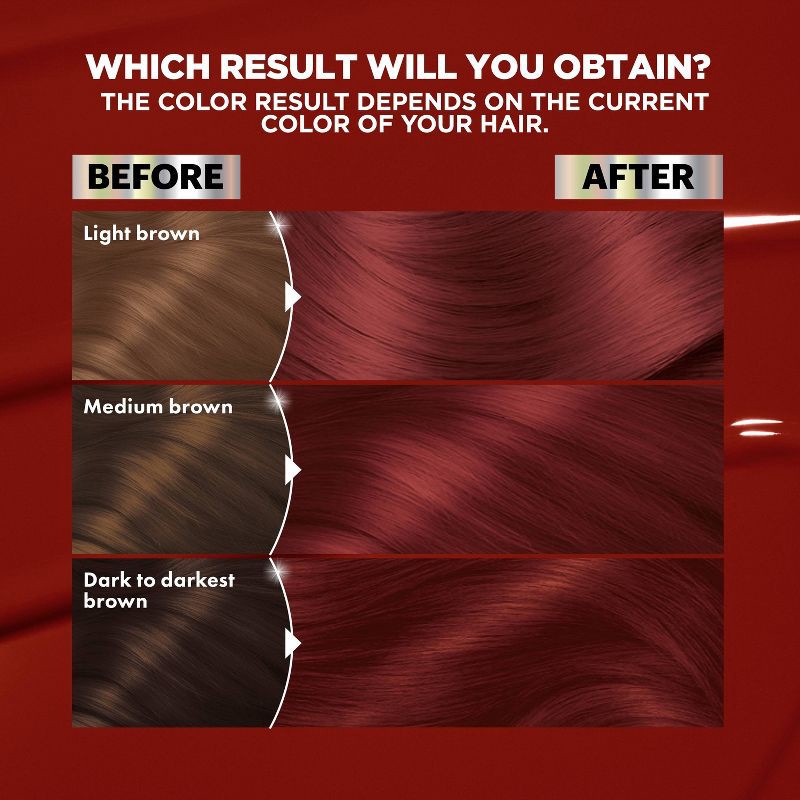 slide 4 of 14, Garnier Nutrisse Ultra Color Nourishing Color Creme - R3 Light Intense Auburn, 1 ct