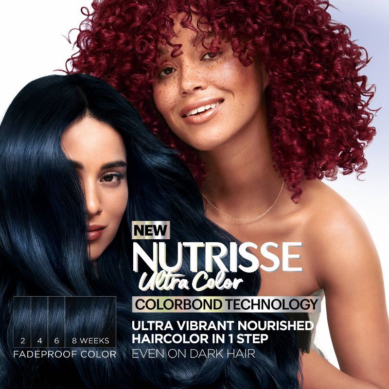 slide 5 of 14, Garnier Nutrisse Ultra Color Nourishing Color Creme - R3 Light Intense Auburn, 1 ct