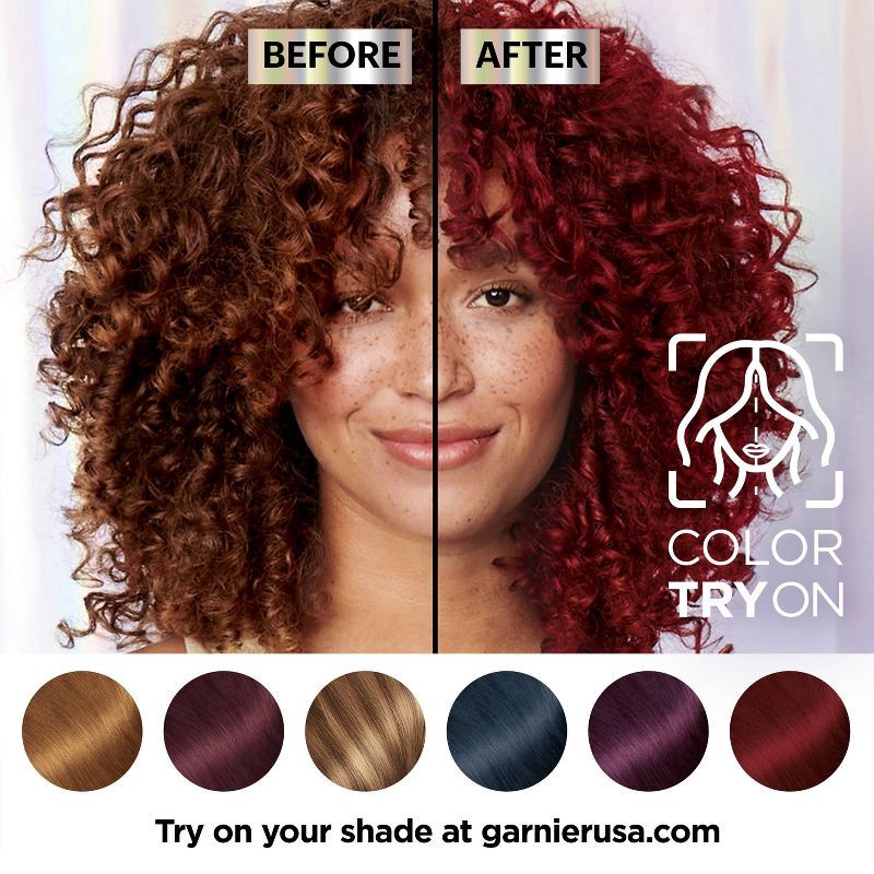 slide 7 of 14, Garnier Nutrisse Ultra Color Nourishing Color Creme - R3 Light Intense Auburn, 1 ct