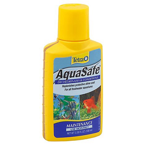 slide 1 of 2, Tetra Water Conditioner Aquasafe For All Freshwater Aquariums Maintenance Bottle, 3.38 fl oz