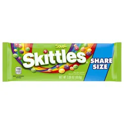 SKITTLES Sour Chewy Candy, Share Size, 3.3 oz Pack