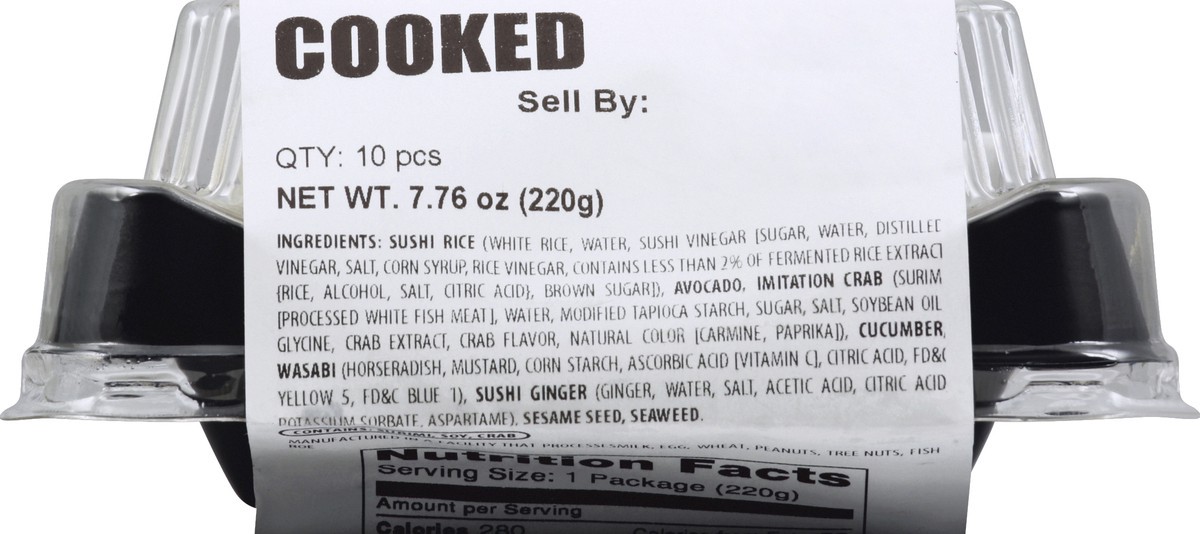 slide 3 of 4, Sushic Sushi 10 ea, 10 ct