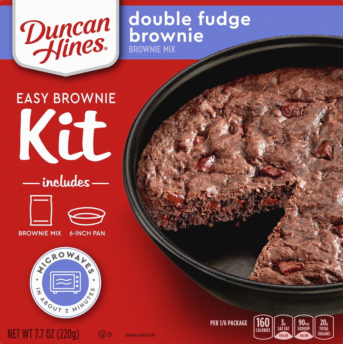 slide 1 of 5, Duncan Hines Easy Brownie Kit Double Fudge Brownie Mix 7.7 oz, 7.7 oz
