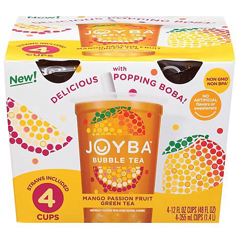 slide 1 of 1, Joyba Mango Passionfruit Green Tea 4-12fz - 4-12 FZ, 12 fl oz