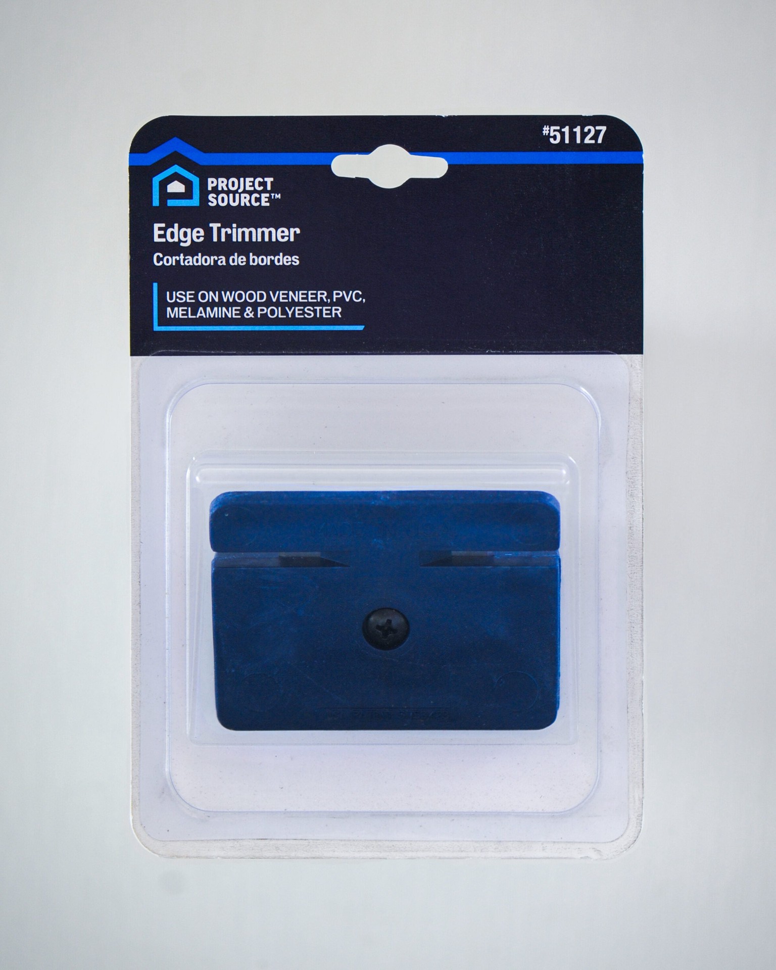 slide 2 of 3, Project Source Dual-Blade Veneer Edge Trimmer for Clean and Precise Trimming, Interchangeable Blades, Bi-Directional Cutting, 1 ct