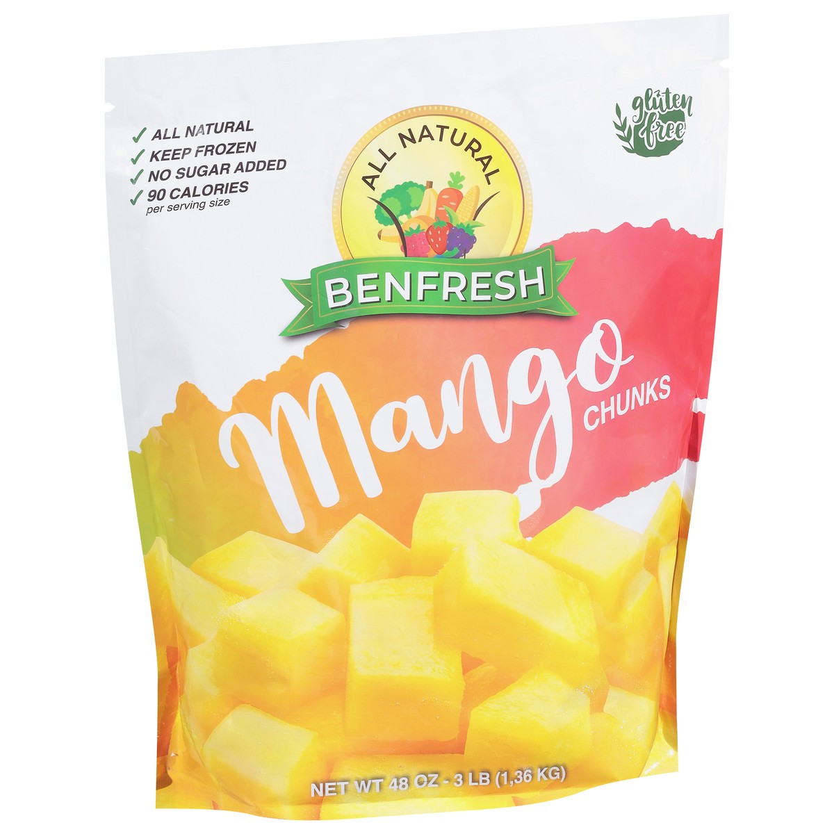 slide 5 of 9, Benfresh Chunks Mango - 48 oz, 48 oz