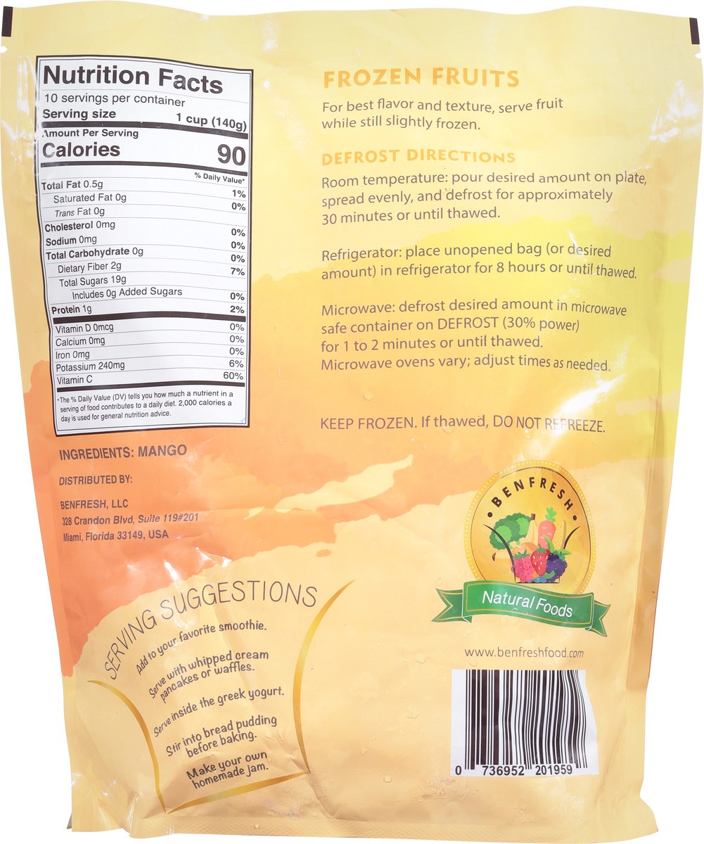 slide 3 of 9, Benfresh Chunks Mango - 48 oz, 48 oz